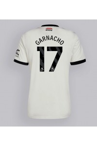 Manchester United Alejandro Garnacho #17 Jalkapallovaatteet Kolmaspaita 2024-25 Lyhythihainen